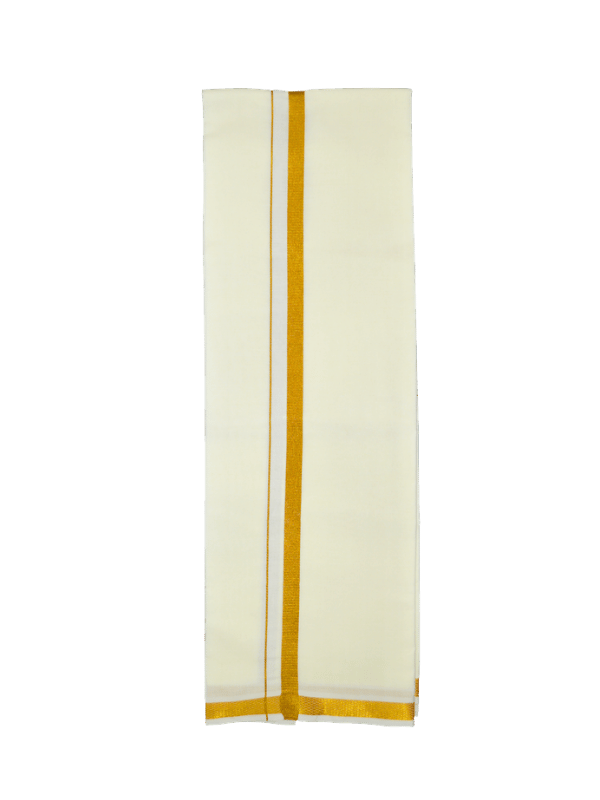 National Cotton Mens Cream Color Wedding Comb Full SLeeve - Vivaha_NHV_01