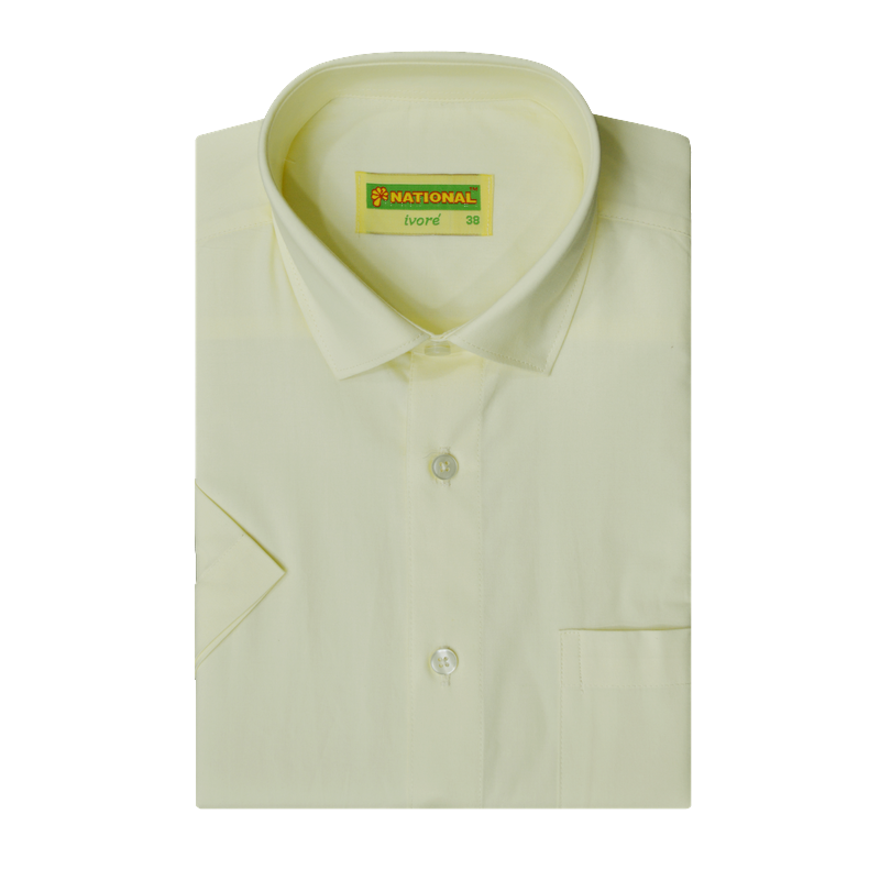 MENS PURE COTTON REGULAR FIT IVORY SHIRT FULL SLEEVE SHIRT - IVORY - NHIVF01