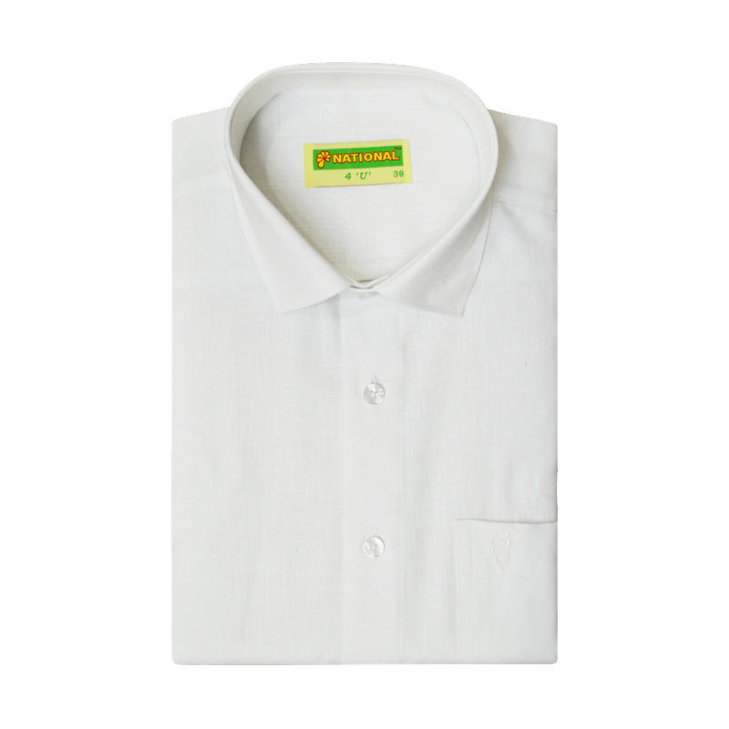 MENS COTTON RICH REGULAR FIT HALF SLEEVE SHIRT - 4U - NHWSH01