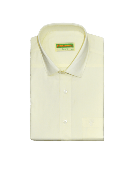 National Cotton Mens Cream Color Wedding Comb Half Sleeve - Vivaha_NHV_02