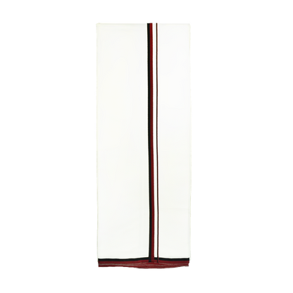 MENS WHITE SINGLE LAYER DHOTIES -KATCHI - NHKA01