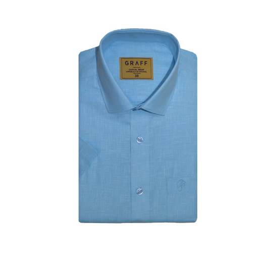 Mens Cotton Rich full Sleeve Shirt and Dhoti Combo - MAJESTIC BLUE - MJF01