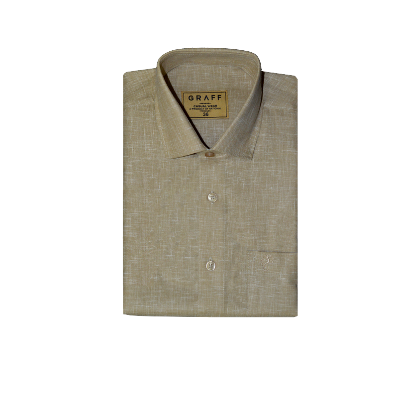 Mens Cotton Rich Half Sleeve Shirt and Dhoti Combo - MAJESTIC Brown- MJH04