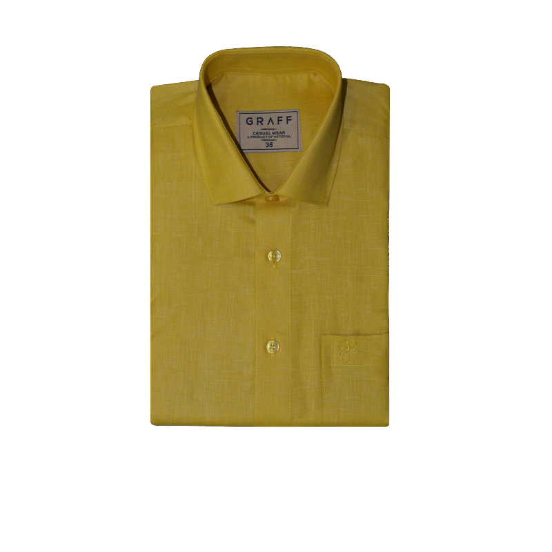 Mens Cotton Rich Full Sleeve Shirt and Dhoti Combo - MAJESTIC Yellow - MJF09