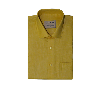 Mens Cotton Rich Full Sleeve Shirt and Dhoti Combo - MAJESTIC Yellow - MJF09