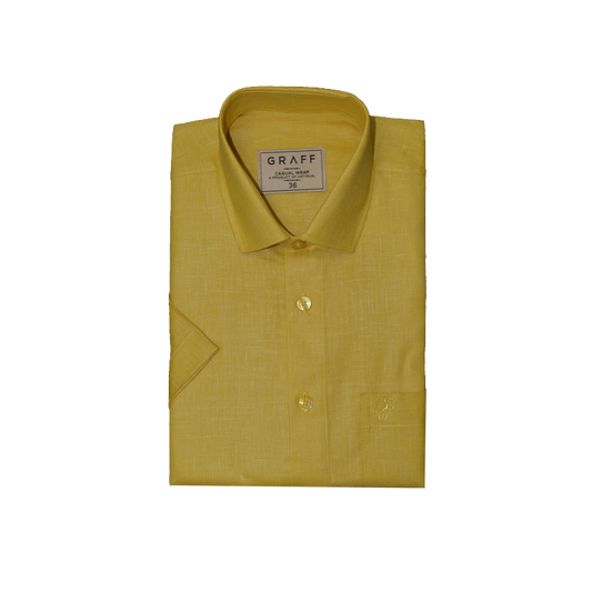 Mens Cotton Rich Full Sleeve Shirt and Dhoti Combo - MAJESTIC Yellow - MJF09