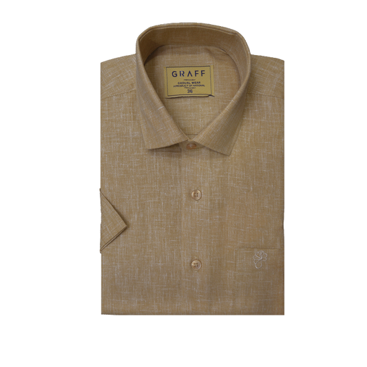 Mens Cotton Rich full Sleeve Shirt and Dhoti Combo - MAJESTIC Beige  - MJF10