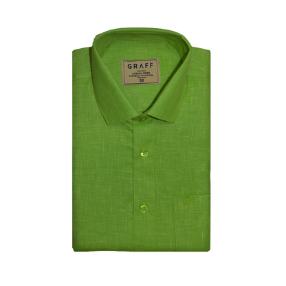 Mens Cotton Rich Half Sleeve Shirt and Dhoti Combo - MAJESTIC Green - MJH11