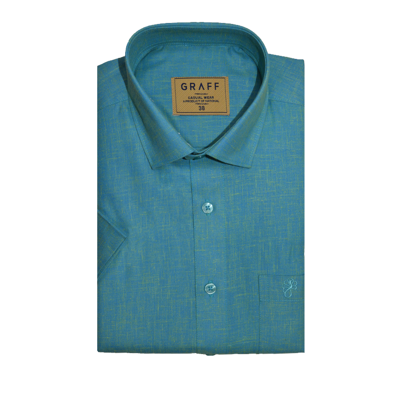 Mens Cotton Rich Full Sleeve Shirt and Dhoti Combo - MAJESTIC Teal blue - MJF12