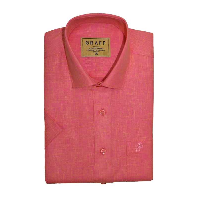 Mens Cotton Rich full Sleeve Shirt and Dhoti Combo - MAJESTIC coral pink - MJF15