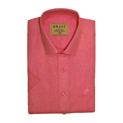 Mens Cotton Rich full Sleeve Shirt and Dhoti Combo - MAJESTIC coral pink - MJF15