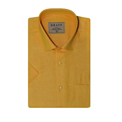 Mens Cotton Rich full Sleeve Shirt and Dhoti Combo - MAJESTIC bright yellow  - MJF16