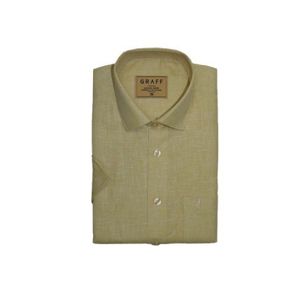 Mens Cotton Rich Full Sleeve Shirt and Dhoti Combo - MAJESTIC mustard - MJF07