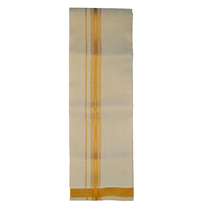 TISSUE DHOTIES WITH GOLD BOARDER - NHTD01